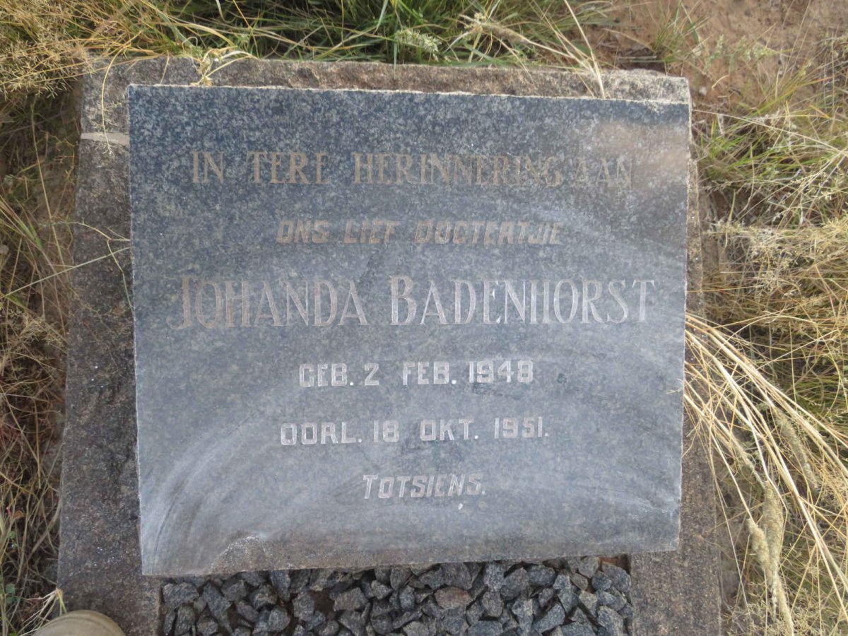 BADENHORST Johanda 1948-1951