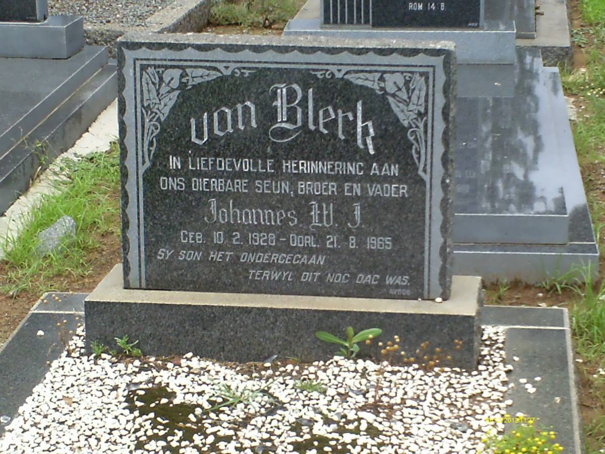 BLERK Johannes W.J., van 1928-1965