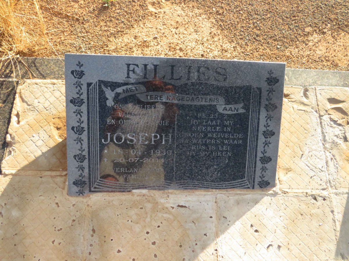 FILLIES Joseph 1930-2011