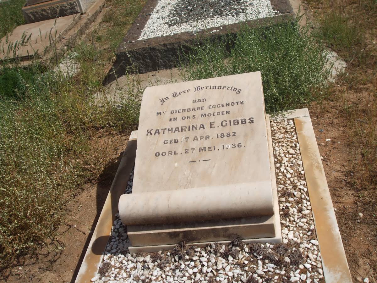 GIBBS Katharina E. GIBBS 1882-1936