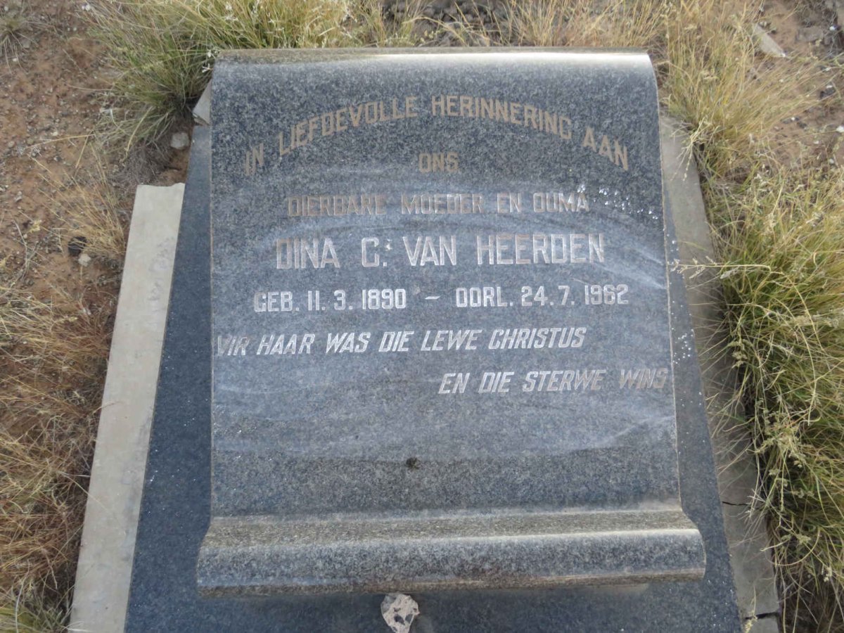 HEERDEN Dina C., van 1890-1962