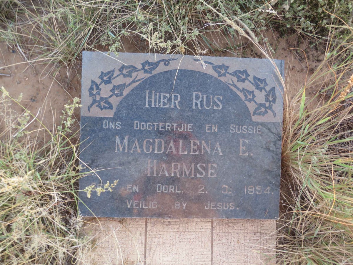 HARMSE Magdalena E. 1954-1954