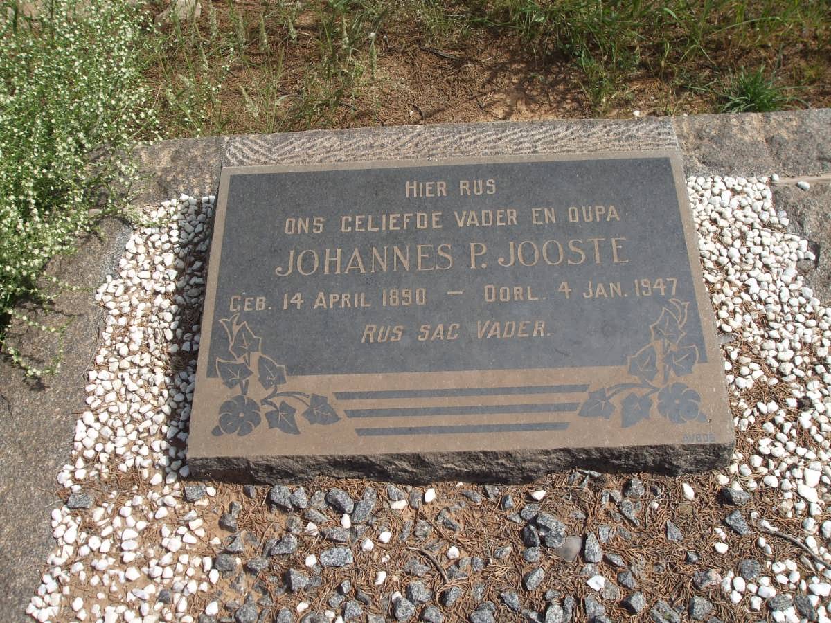 JOOSTE Johannes 1890-1947
