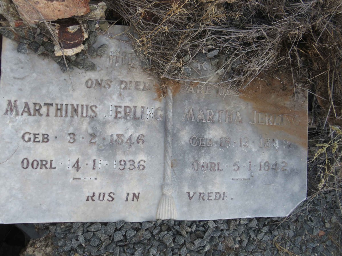 JERLING Marthinus 1846-1936 &amp; Martha 1849-1942