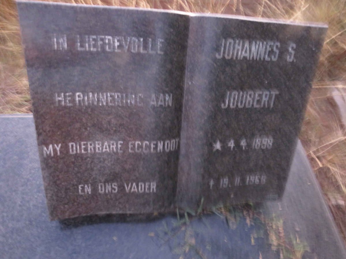 JOUBERT Johannes S. 1898-1968