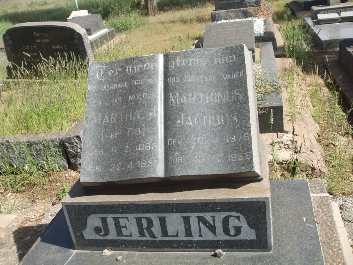 JERLING Marthinus Jacobus 1878-1968 &amp; Martha PIO 1885-1959 _1