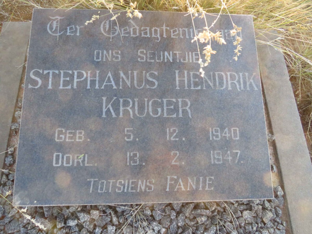 KRUGER Stephanus Hendrik 1940-1947