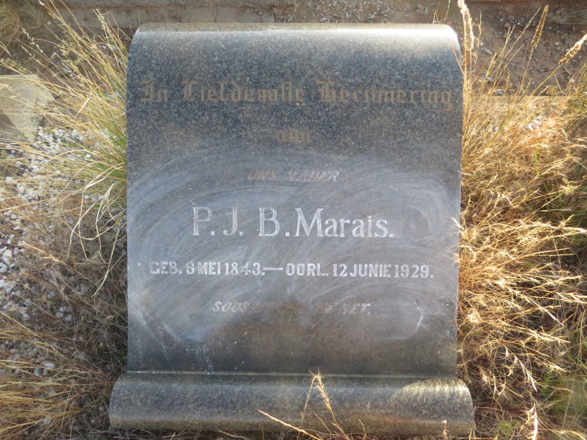 MARAIS P.J.B. 1843-1929