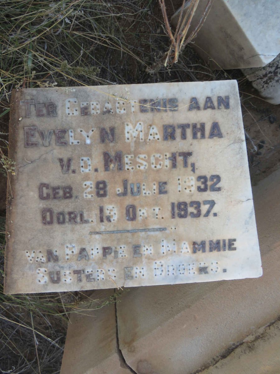 MESCHT Evelyn Martha, v.d. 1932-1937