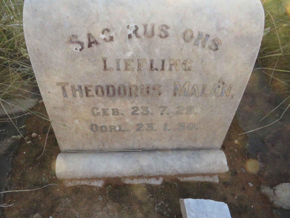 MALAN Theodorus 1929-1930