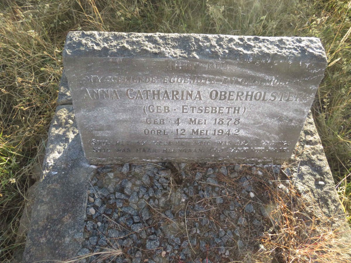 OBERHOLSTER Anna Catharina nee ETSEBETH 1878-1942