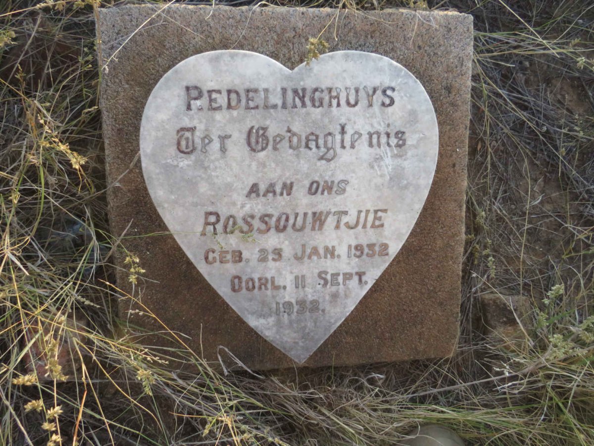 REDELINGHUYS Rossouwtjie 1932-1932