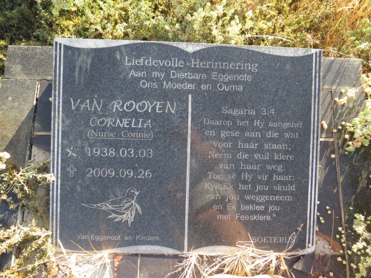 ROOYEN Cornelia, van 1938-2009