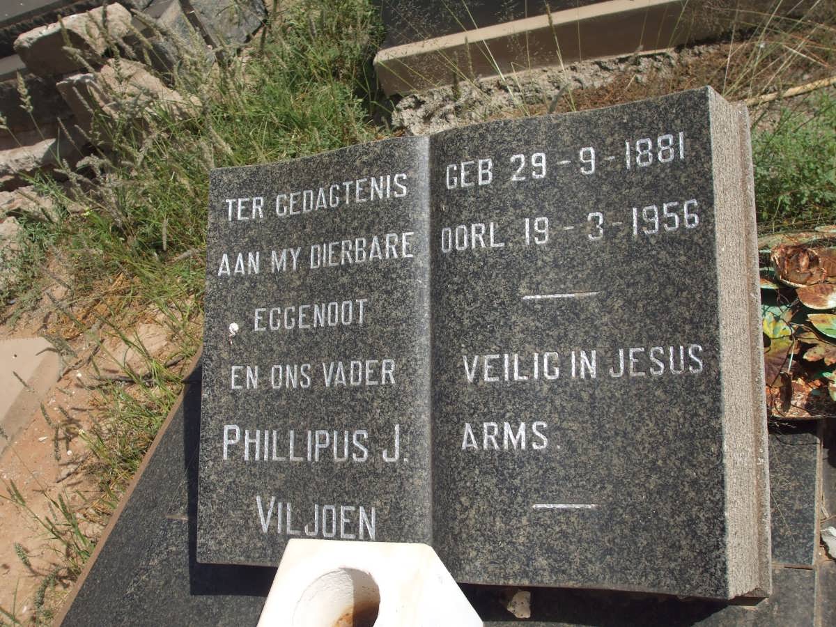 VILJOEN Phillipus J. 1881-1956