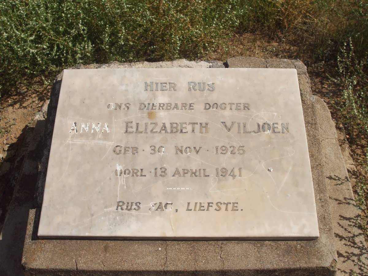 VILJOEN Anna Elizabeth 1925-1941