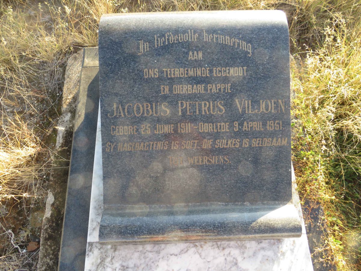 VILJOEN Jacobus Petrus 1911-1951
