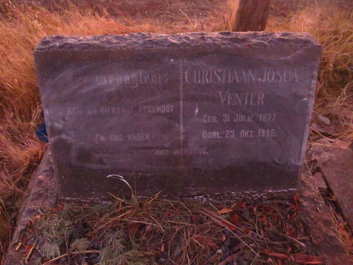 VENTER Christiaan Josua 1877-1946