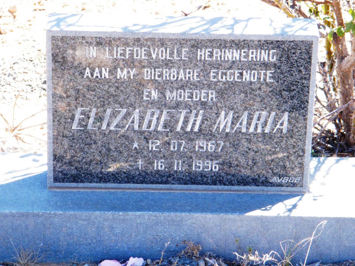 ? Elizabeth Maria 1967-1996