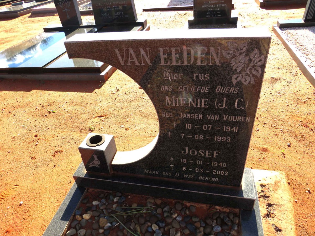 EEDEN Josef, van 1940-2003 & J.C. JANSEN VAN VUUREN 1941-1993