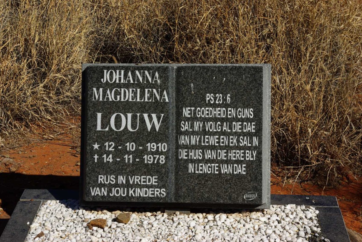 LOUW Johanna Magdelena 1910-1978