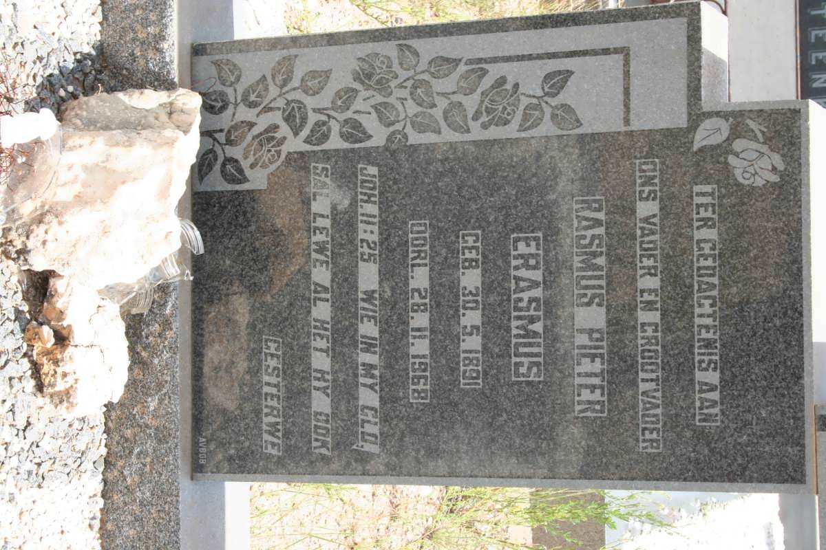 ERASMUS Rasmus Pieter 1891-1968