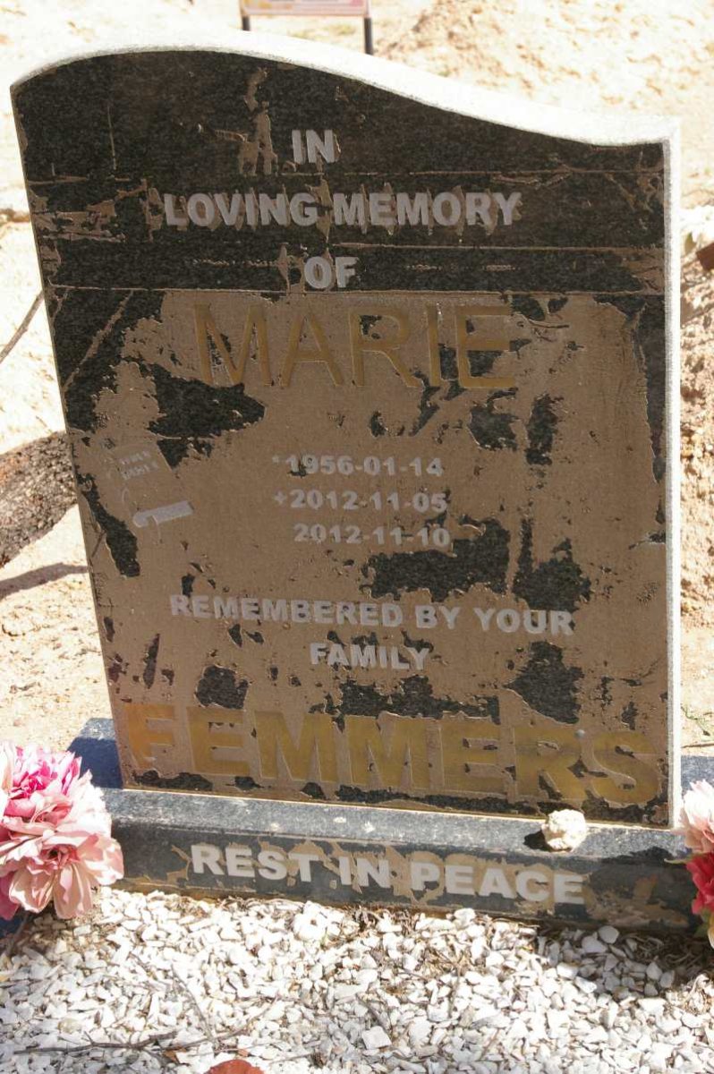 FEMMERS Marie 1956-2012