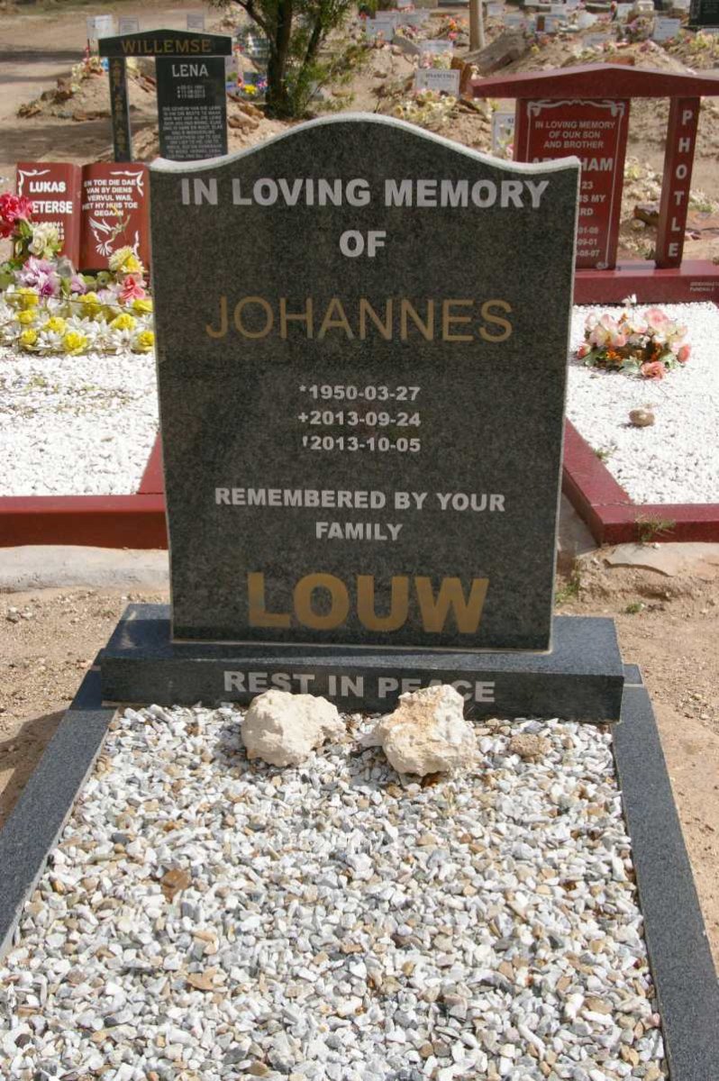 LOUW Johannes 1950-2013