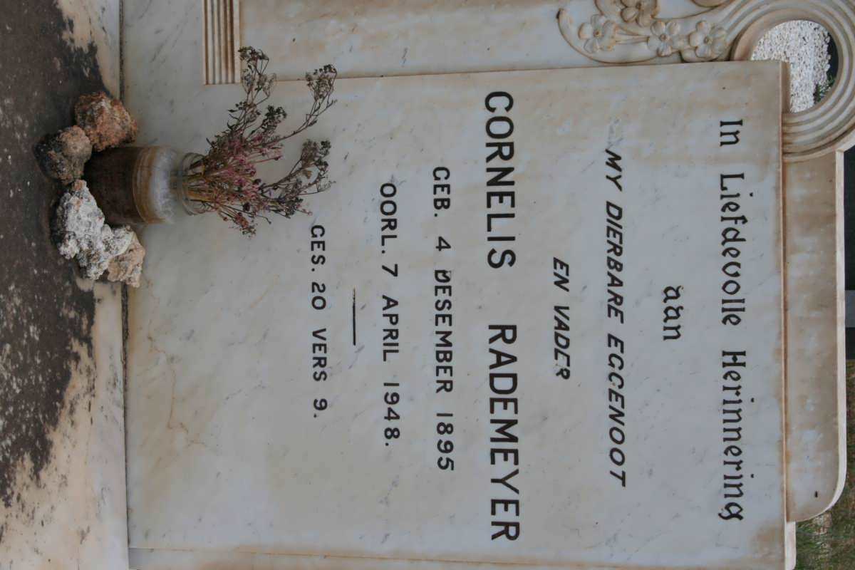 RADEMEYER Cornelis 1895-1948