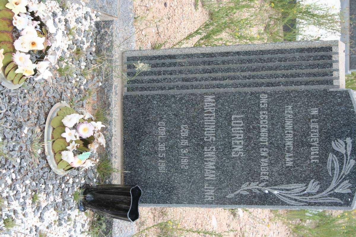 SNYMAN Lourens Marthinus 1912-1961