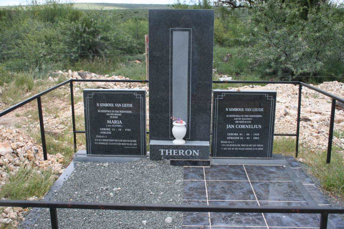 THERON Jan Cornelius 1928-2005 &amp; Maria OLIVIER 1934-