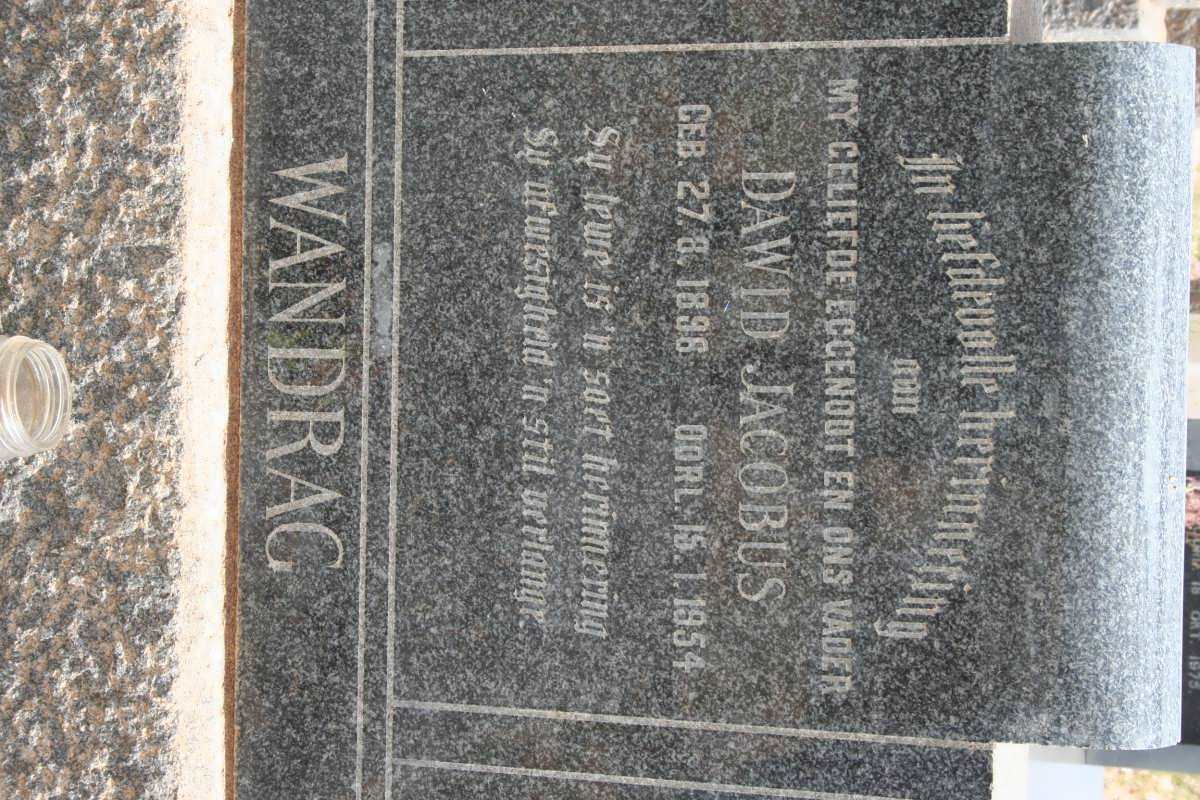 WANDRAG Dawid Jacobus 1898-1954
