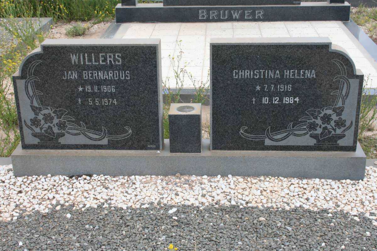 WILLERS Jan Bernardus 1906-1974 &amp; Christina Helena 1916-1984