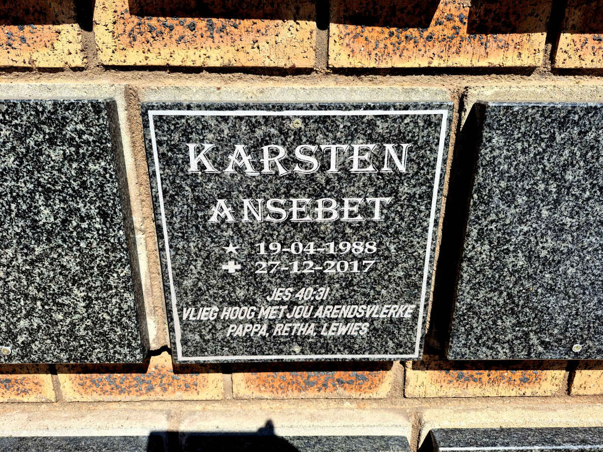 KARSTEN Ansebet 1988-2017
