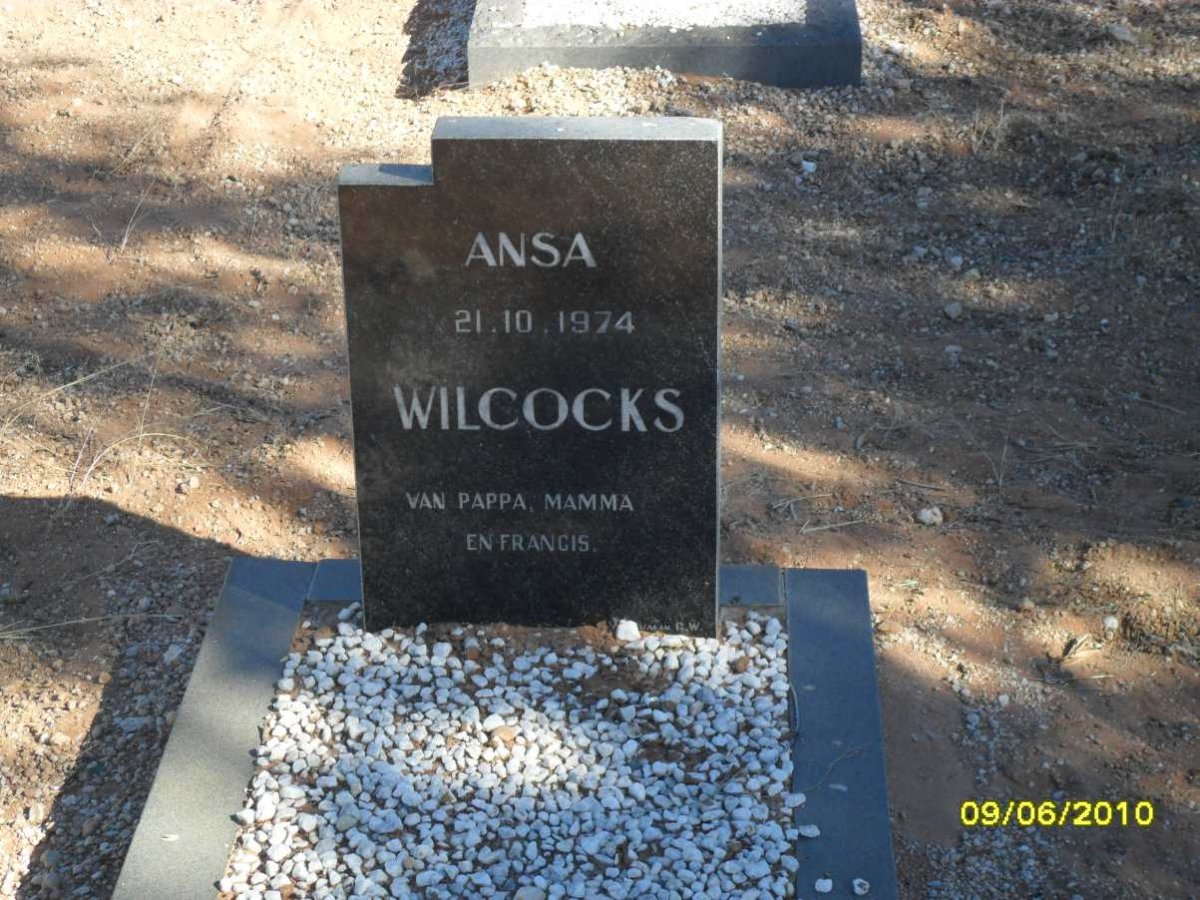 WILCOCKS Ansa -1974