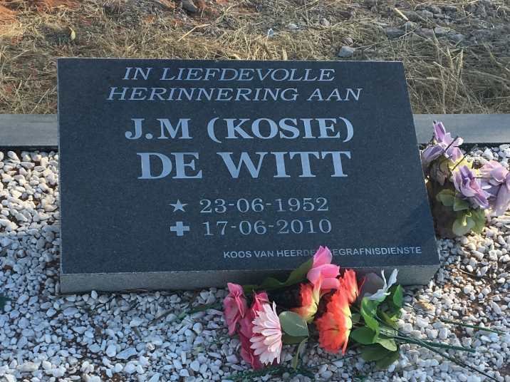 WITT Jacobus Mattheus, de 1952-2010