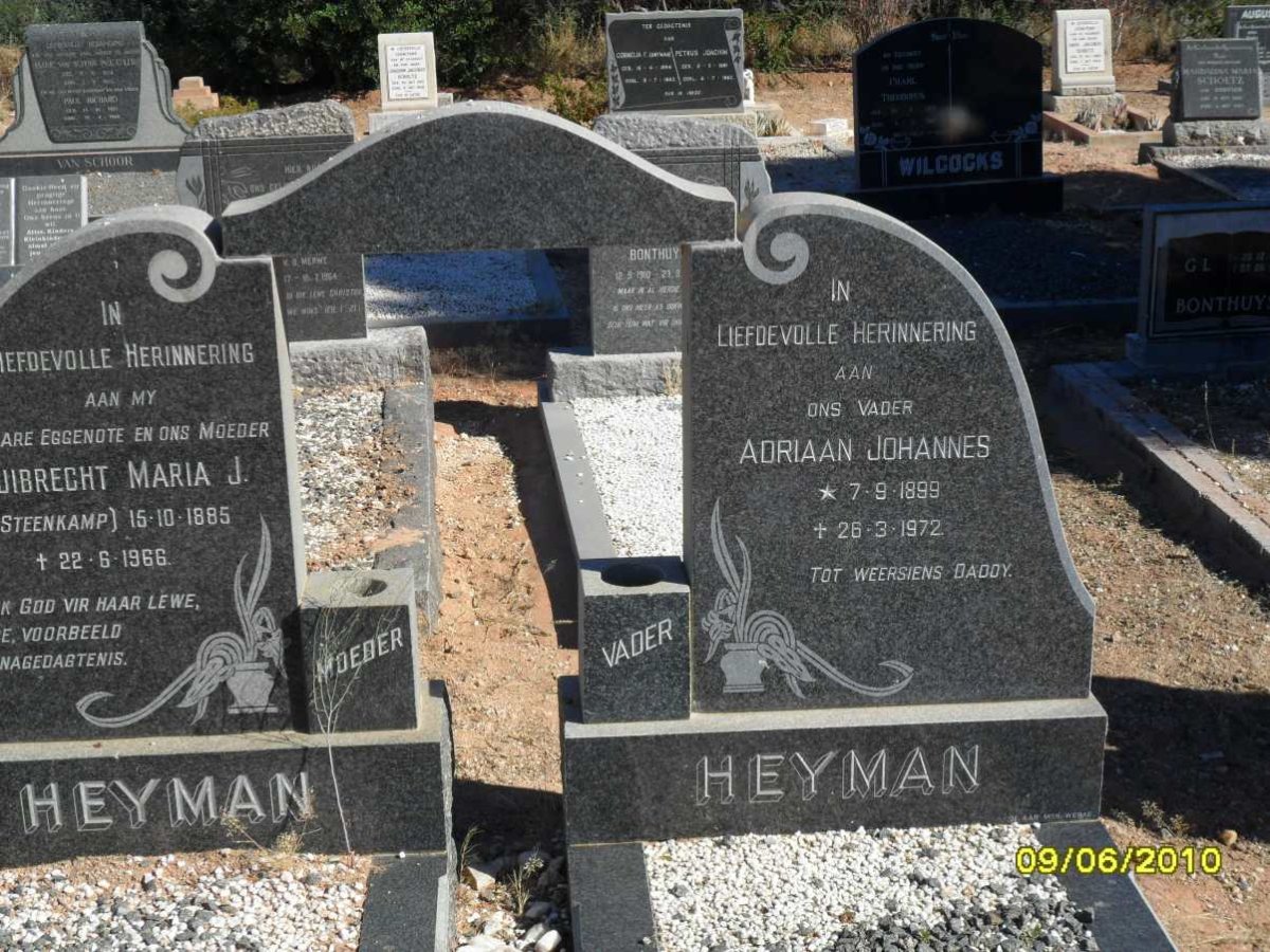 HEYMAN Adriaan Johannes 1899-1972