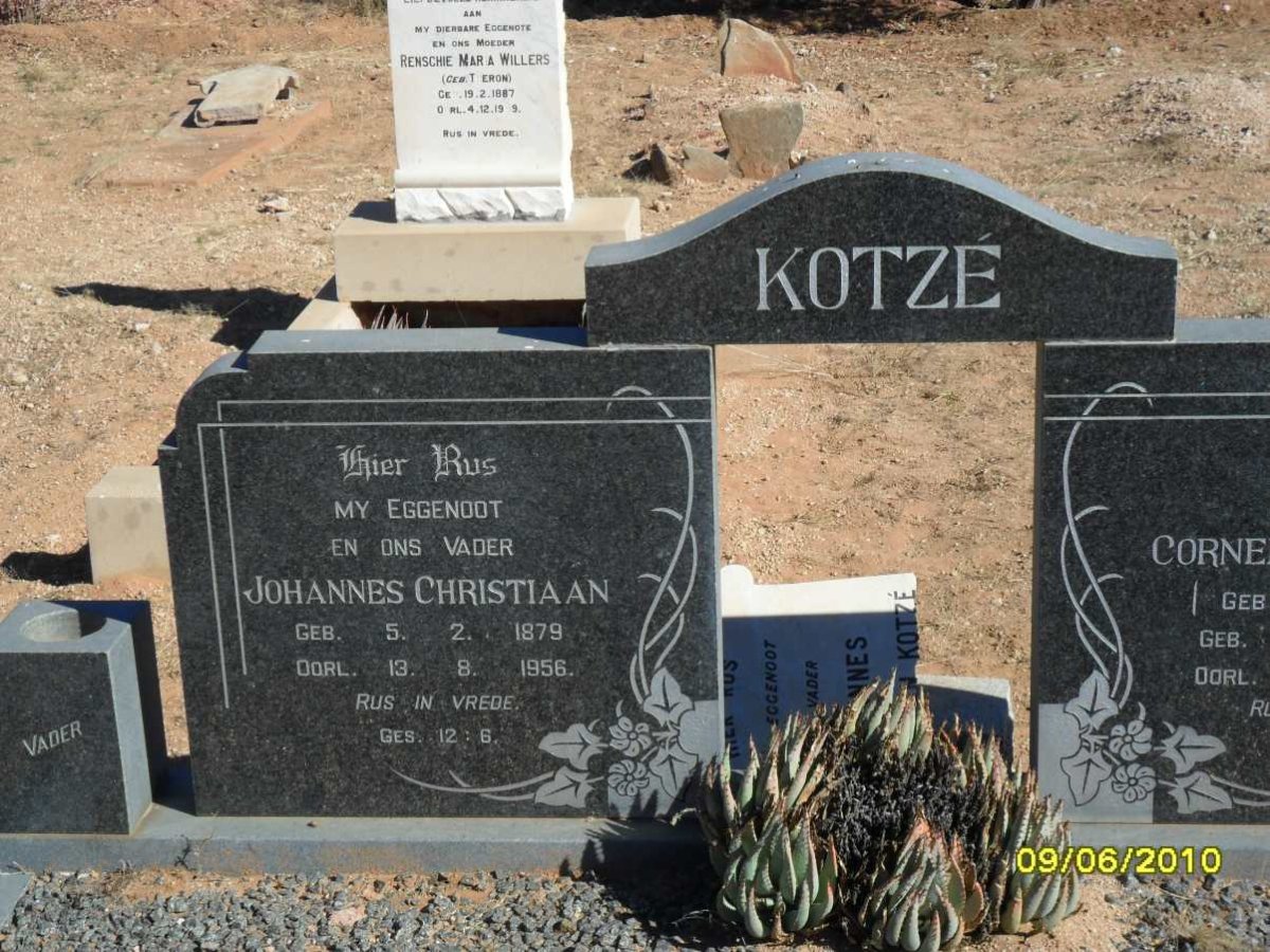 KOTZE Johannes Christiaan 1879-1956