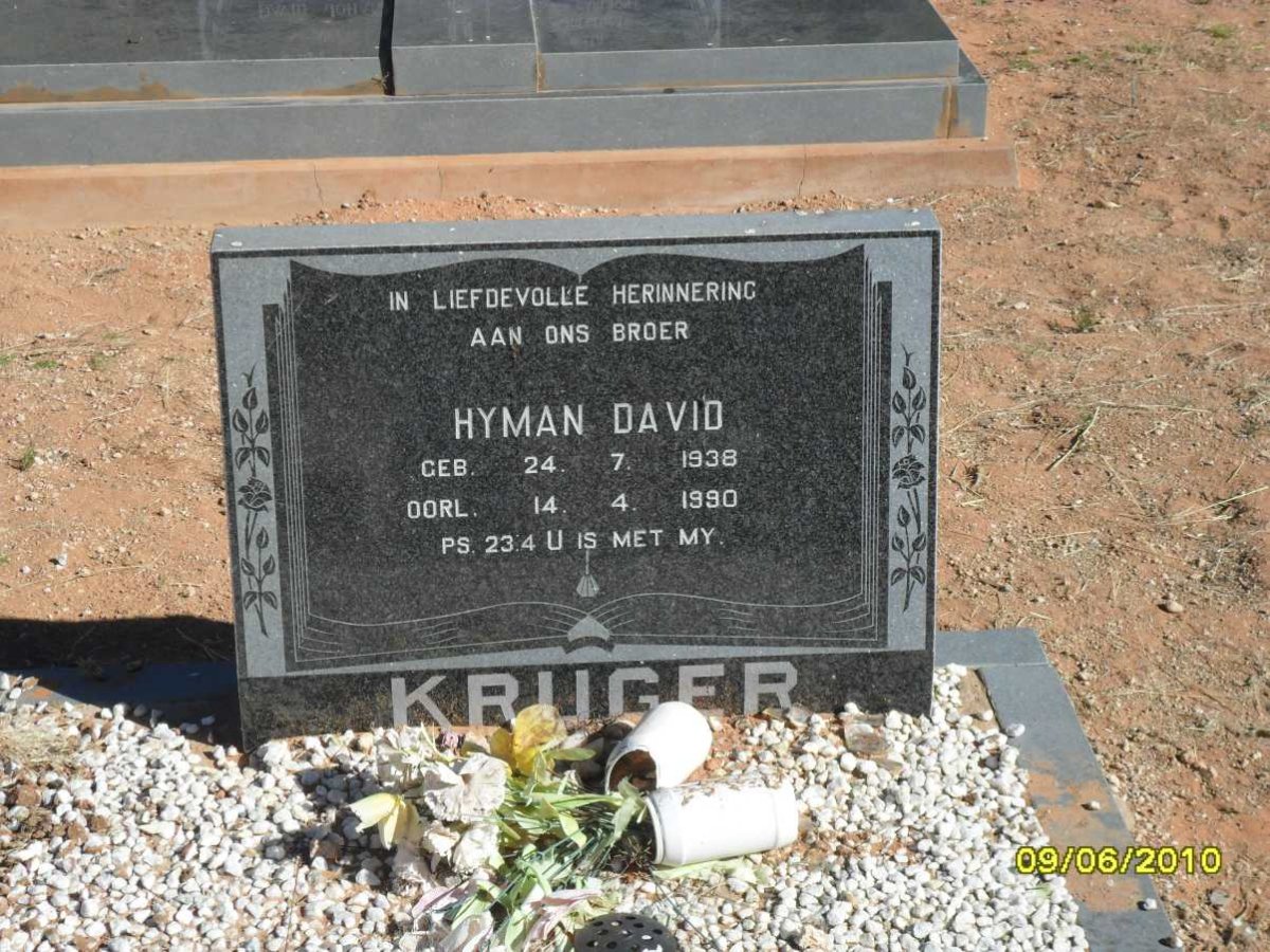 KRUGER Hyman David 1938-1990