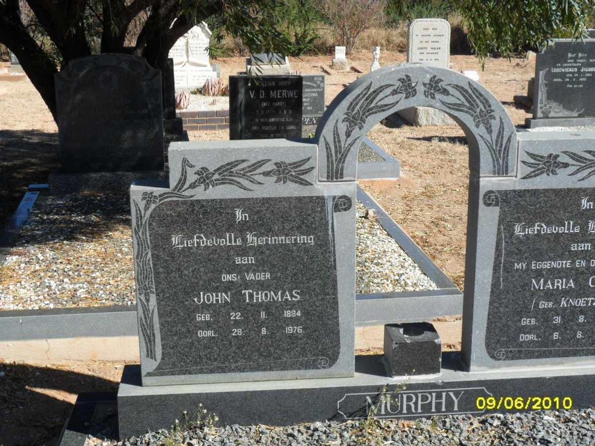 MURPHY John Thomas 1884-1976