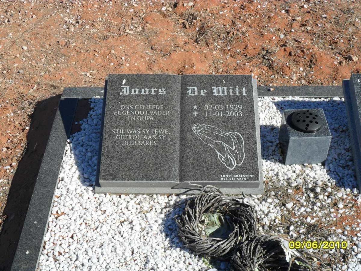 WITT Joors, de 1929-2003