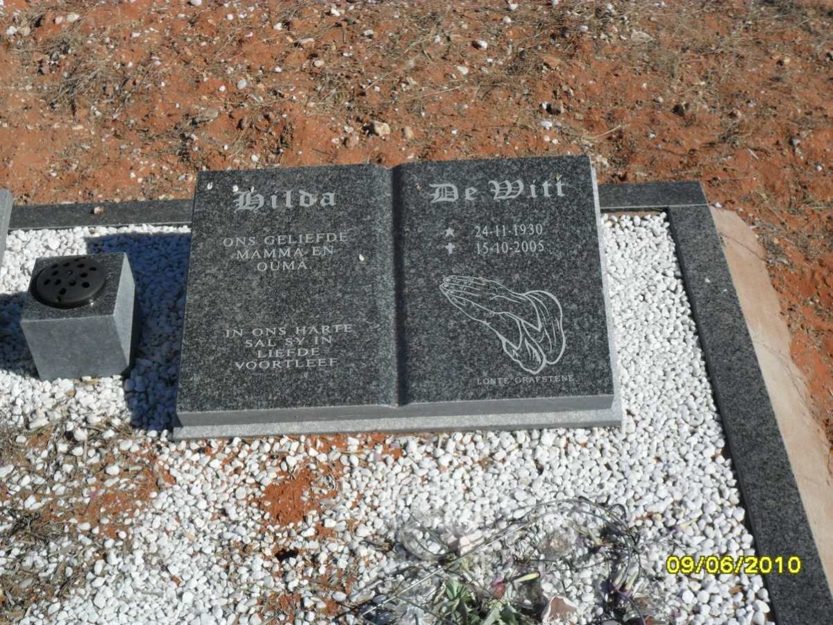 WITT Hilda, de 1930-2005