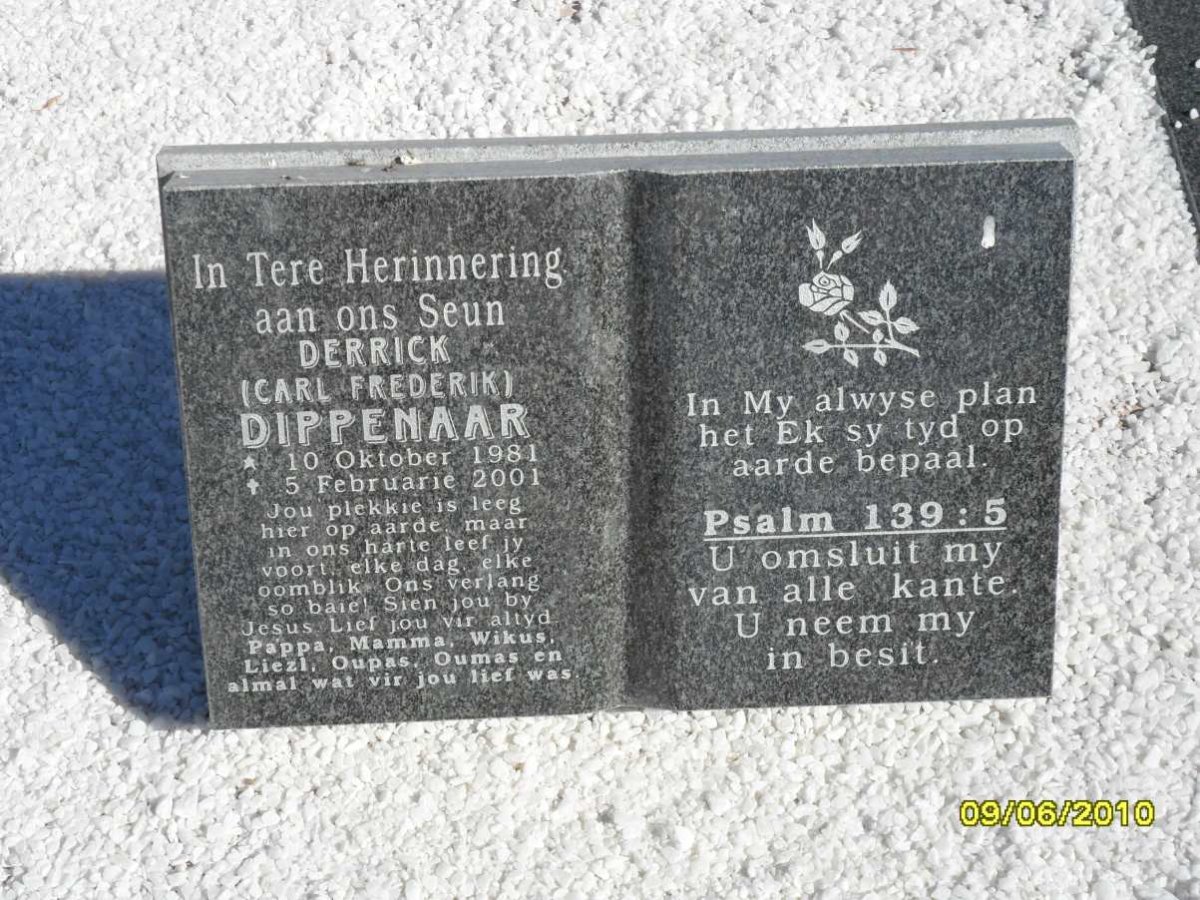 DIPPENAAR Carl Frederik 1981-2001
