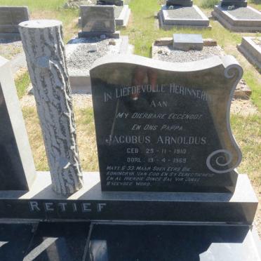 RETIEF Jacobus Arnoldus 1910-1969