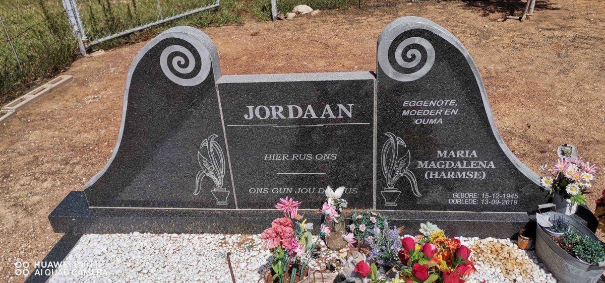 JORDAAN Maria Magdalena nee HARMSE 1945-2019