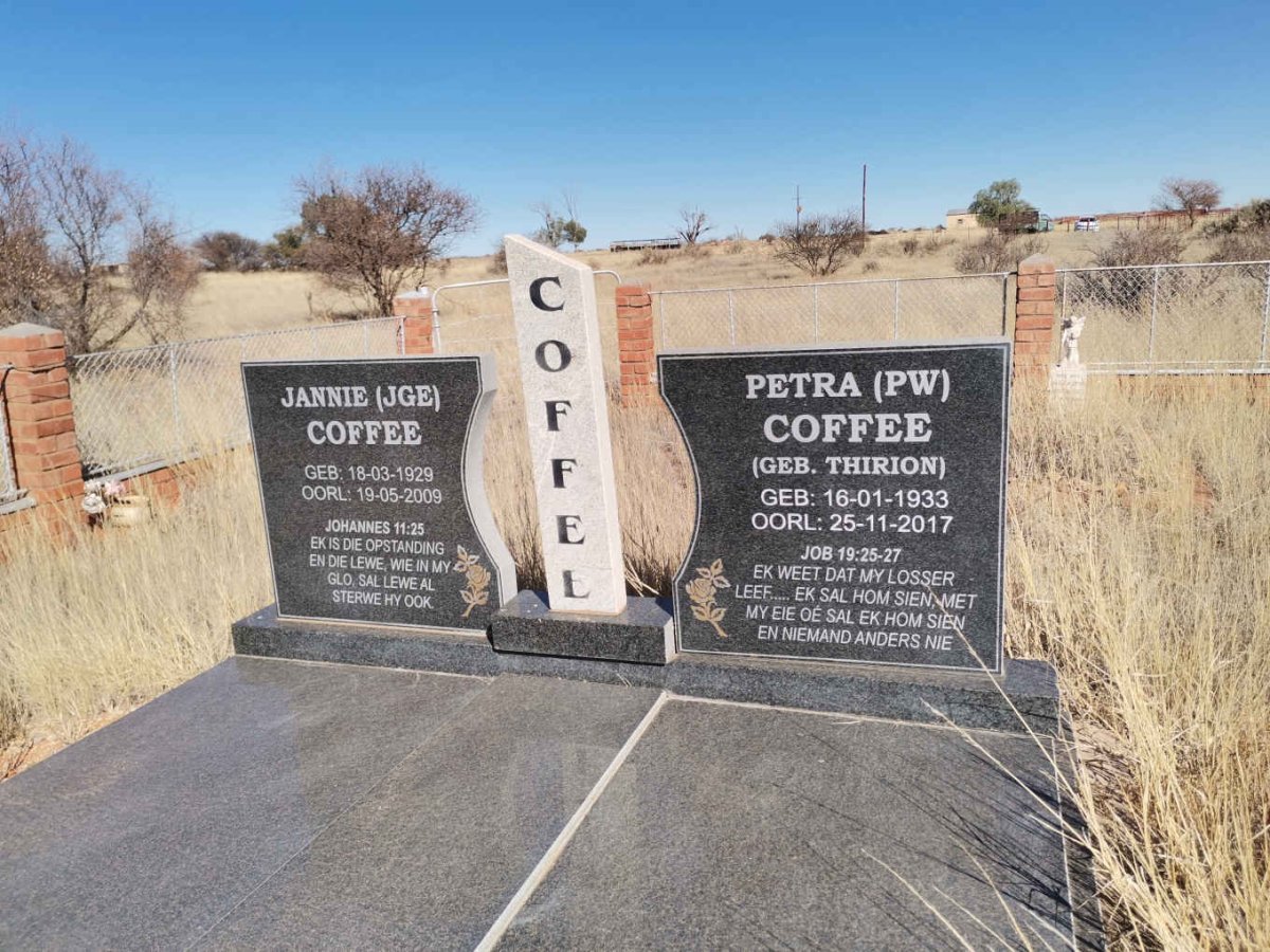 COFFEE J.G.E. 1929-2009 &amp; P.W. THIRION 1933-2017