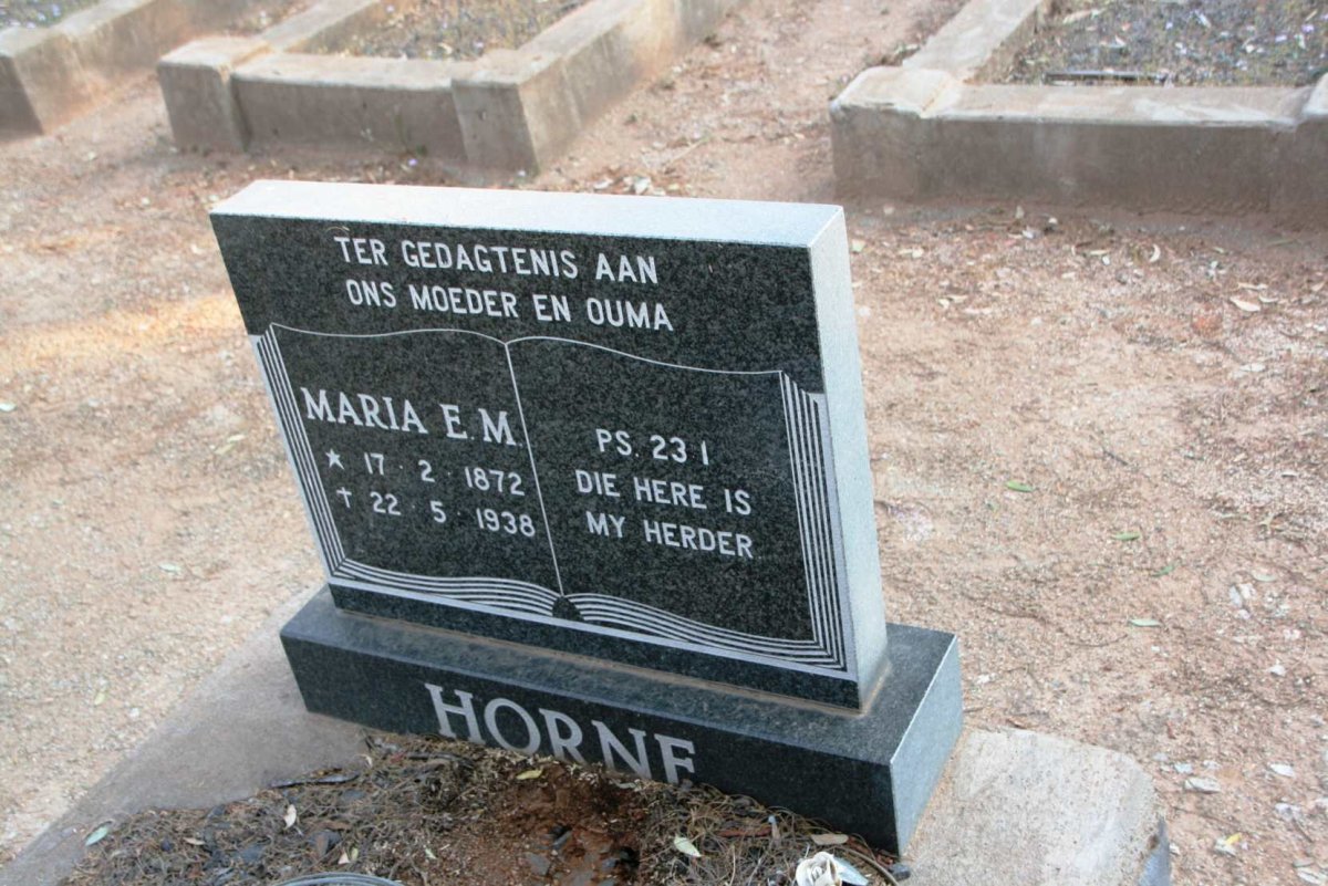 HORNE E.M. 1872-1938