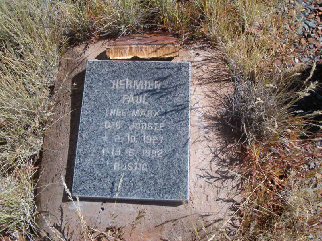 PAUL Hermien nee JOOSTE voorheen MARX 1927-1992