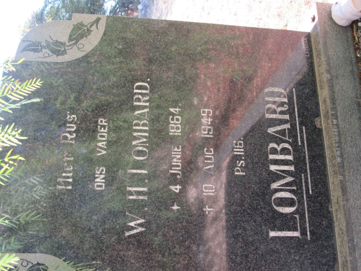 LOMBARD W.H. 1864-1949