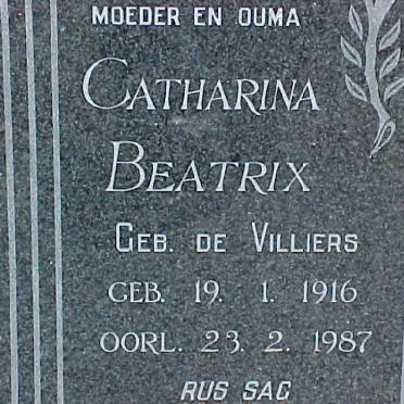 HEERDEN Catharina Beatrix, van nee DE VILLIERS 1916-1987