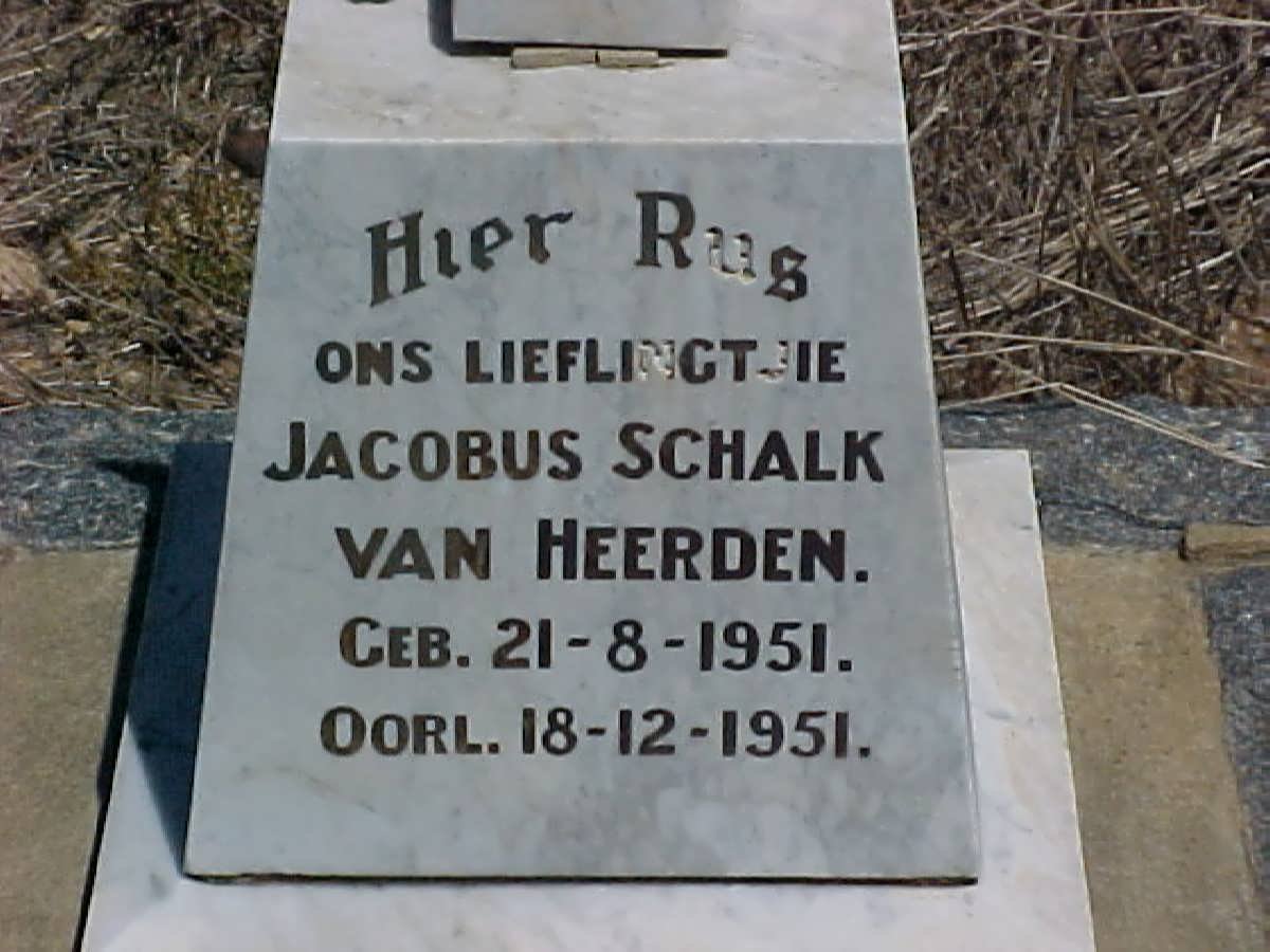HEERDEN Jacobus Schalk, van 1951-1951